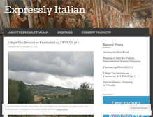 Tablet Screenshot of expresslyitalian.com